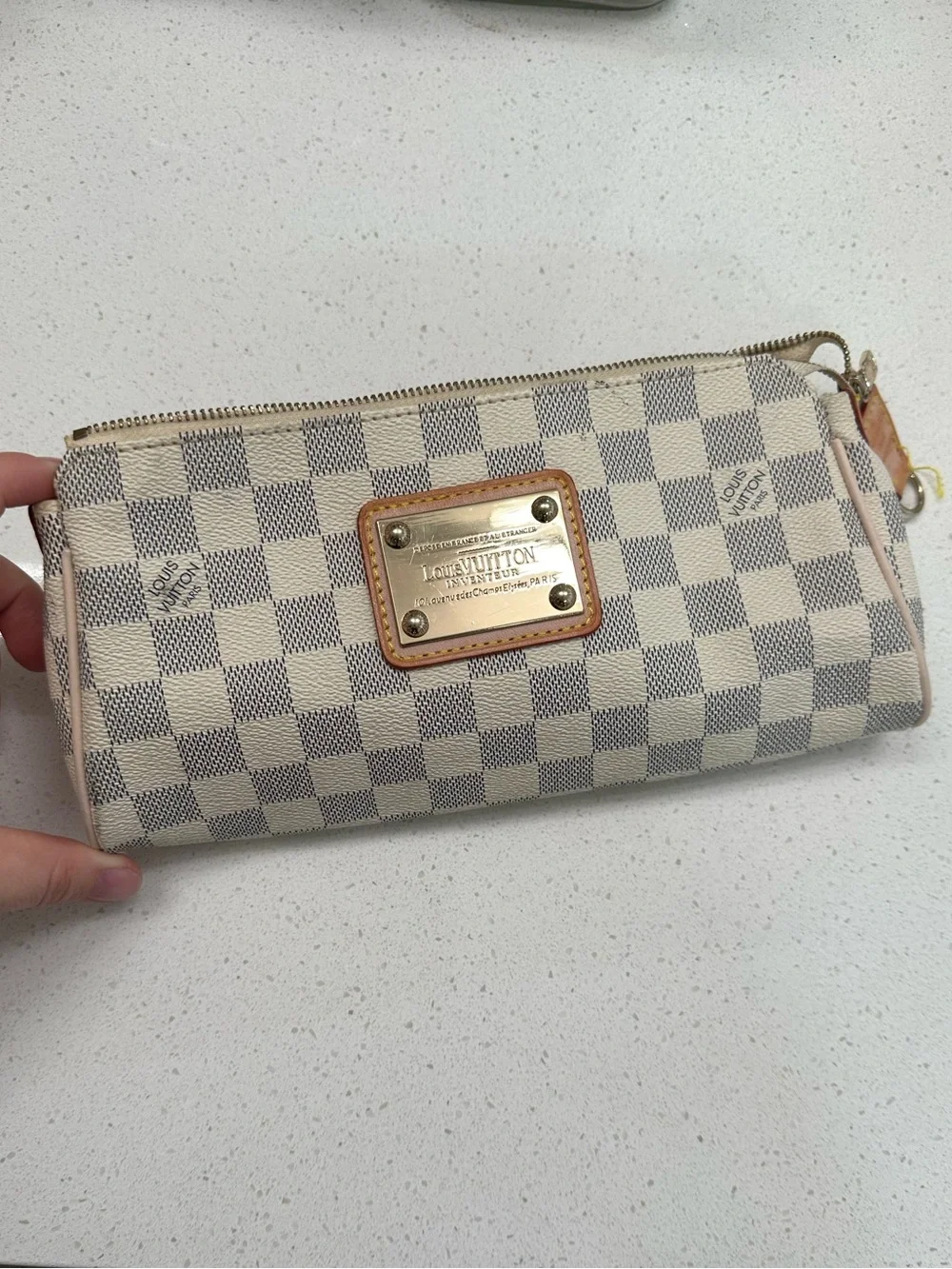 Damier Azur Eva Clutch like Louis Vuitton